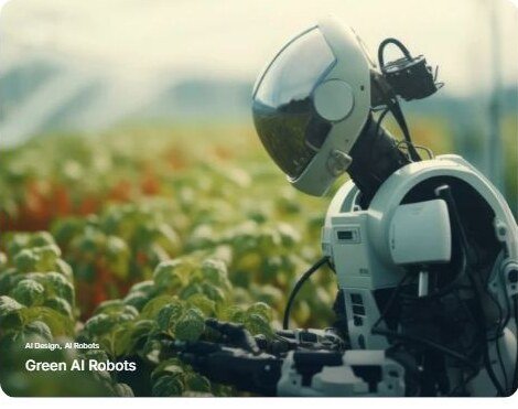Robot working in a field