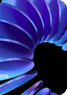 Blue abstract creative form